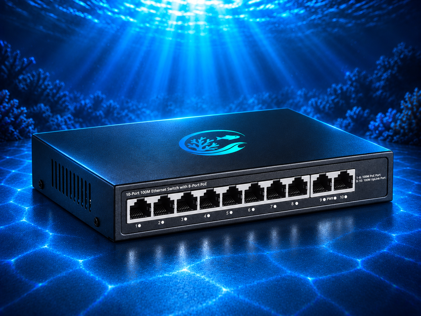 TerraAqua 10 Port PoE Switch